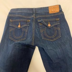 true religion mid-rise flare jeans